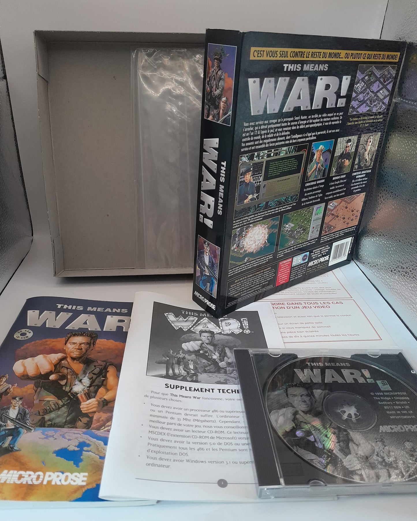 Jeu PC Big Box Cd rom "This Means War "- Édition Microprose