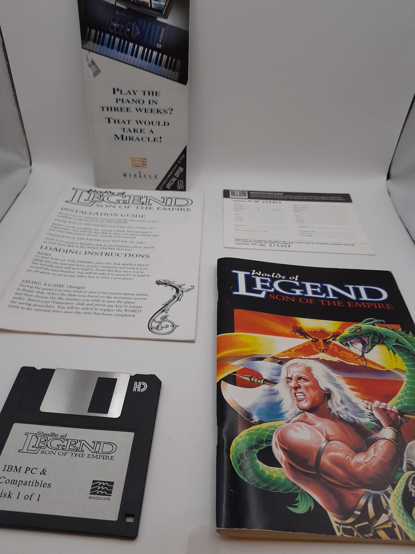 Jeu Pc bid box disquette "World of Legend: Son of the Empire".