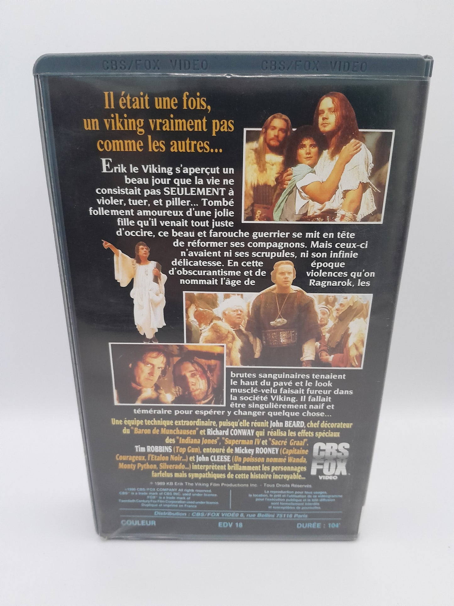 VHS : ÉriK le Viking CBS FOx Video