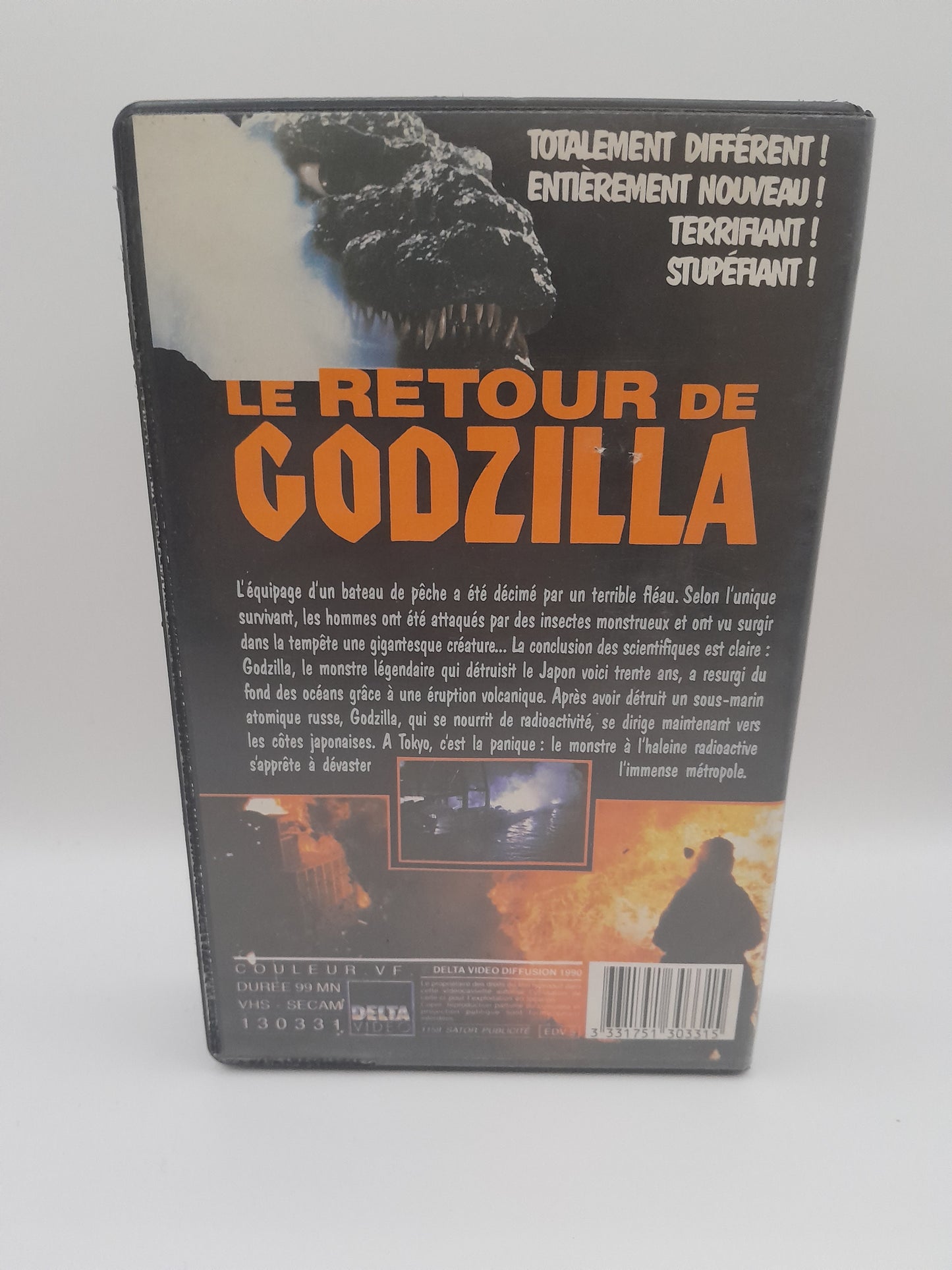 VHS "C'est le Retour de Godzilla" - Éditions Delta Vidéo
