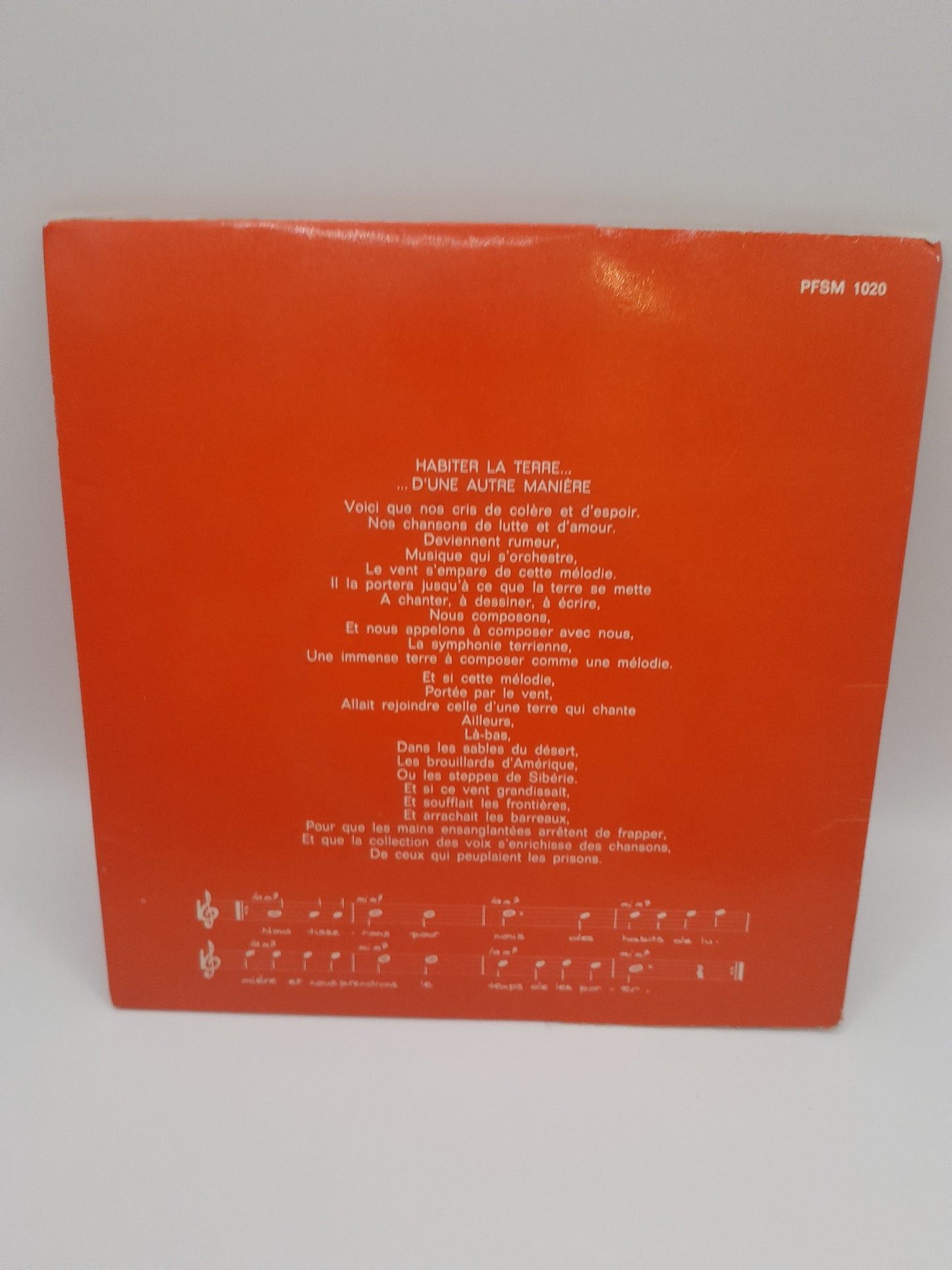 Vinyle 45 Tours Habiter la Terre d'une Autre Manière
