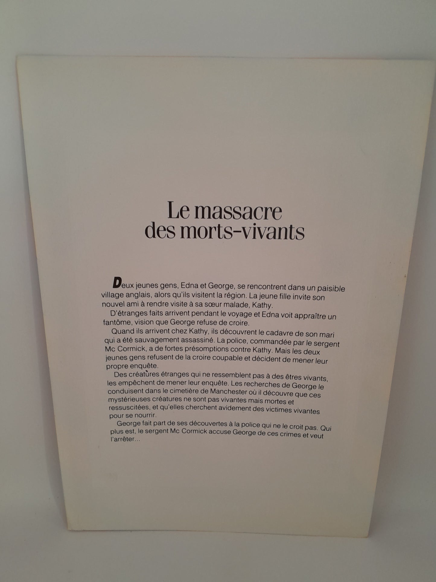 Affiche / Vidéo Club Film : Le Massacre des Morts-Vivants 29 x 20.5 cm
