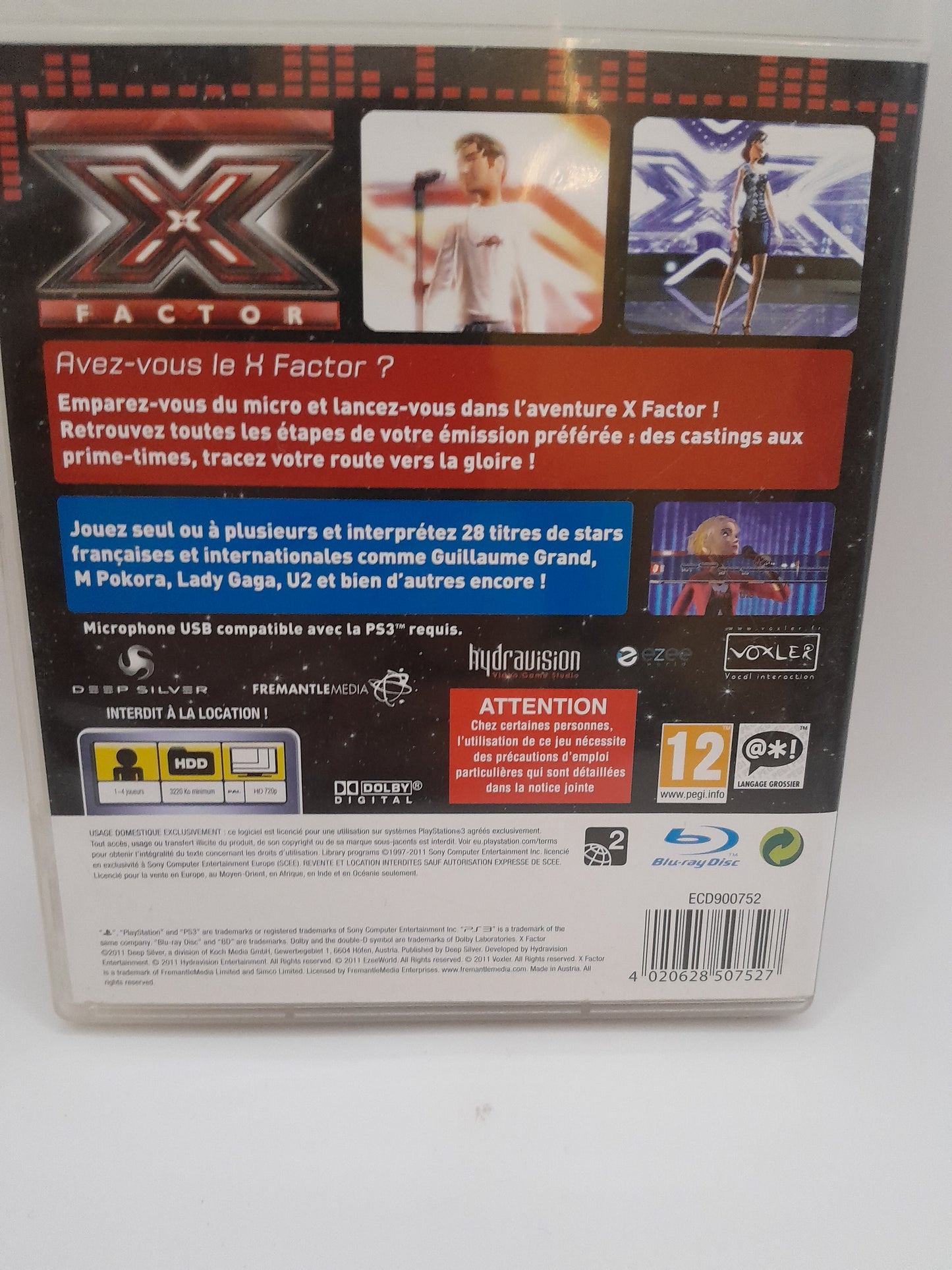 Jeu PS3 X Factor complet