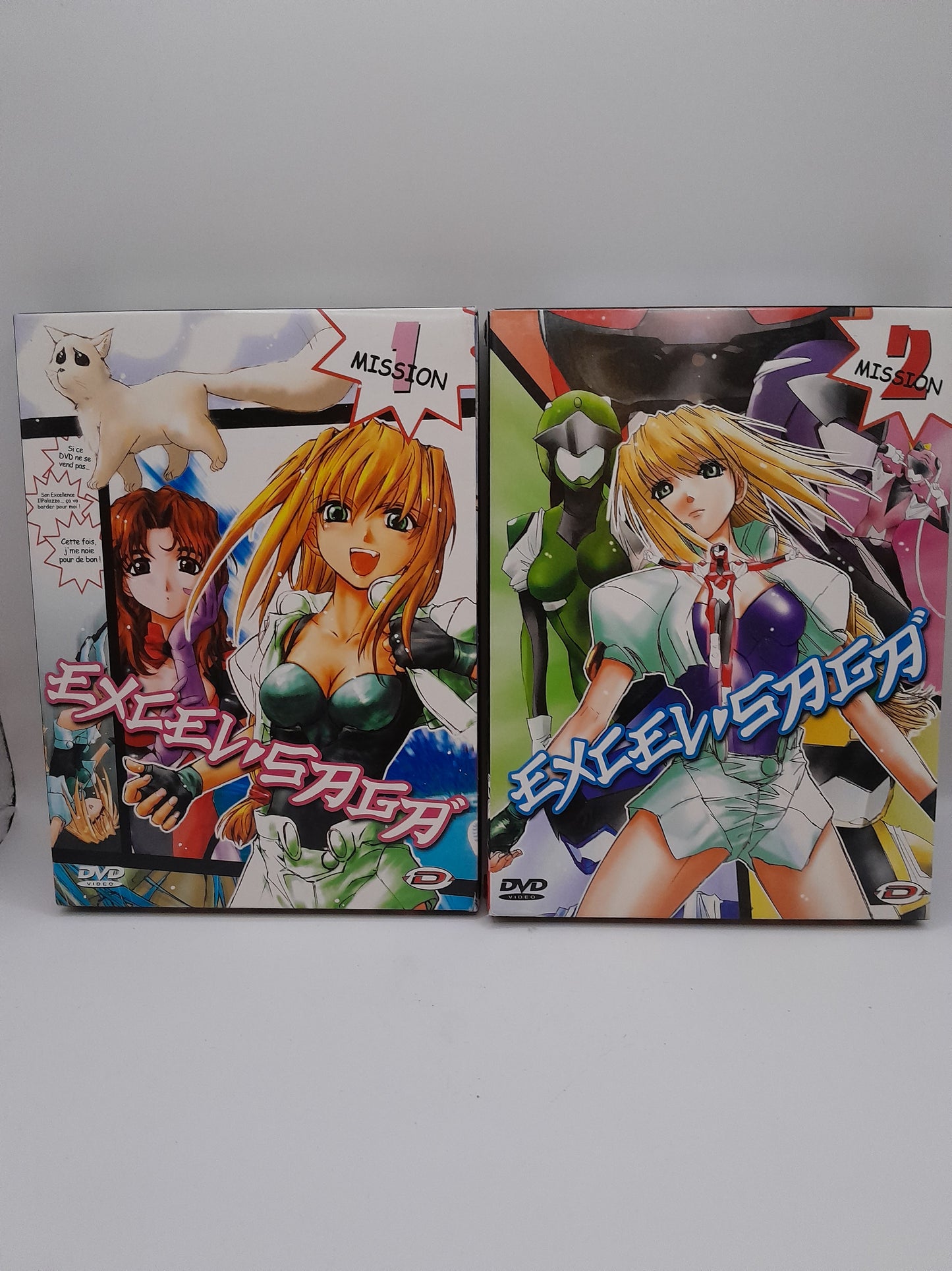 2 Coffrets DVDManga "Excel Saga" Mission 1 et 2