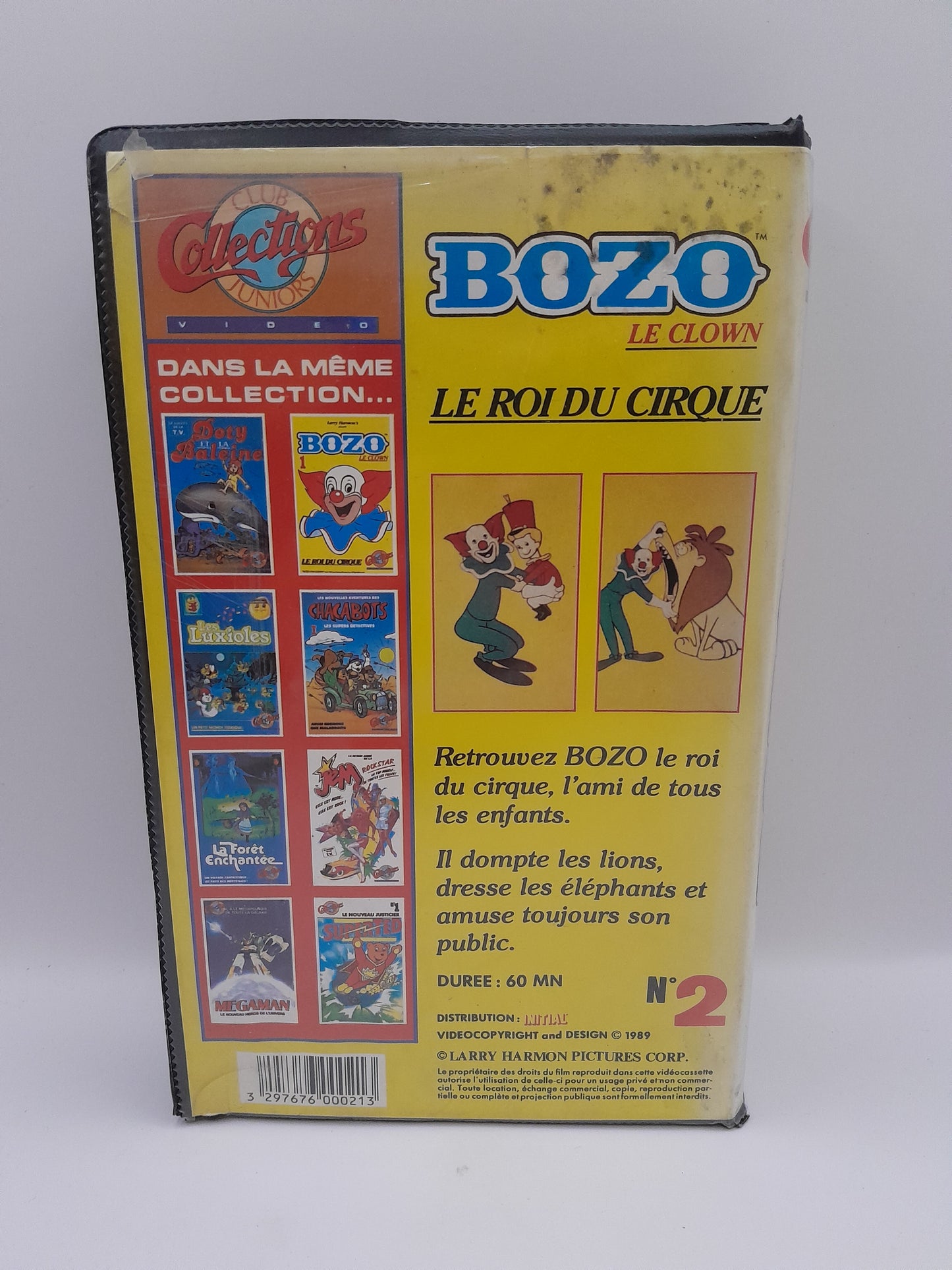 VHS Bozo le Clown 2 : Le Roi du Cirque - Version Française 1989