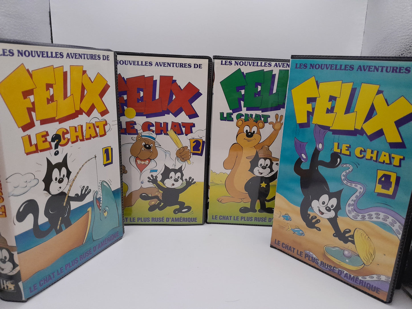 Lot de 4 VHS "Félix le Chat : Les Nouvelles Aventures"