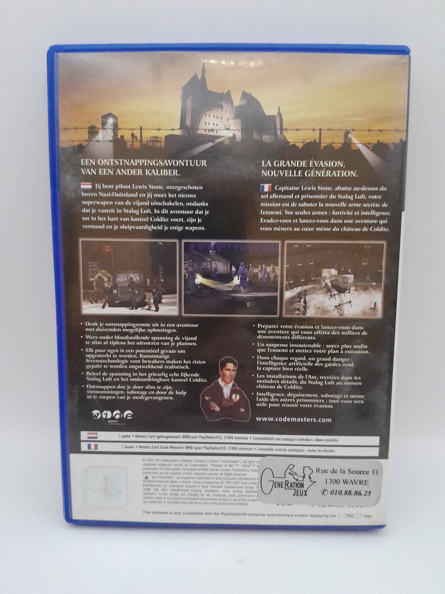 Jeu PS2 "Prisoner of War" sur Playstation 2