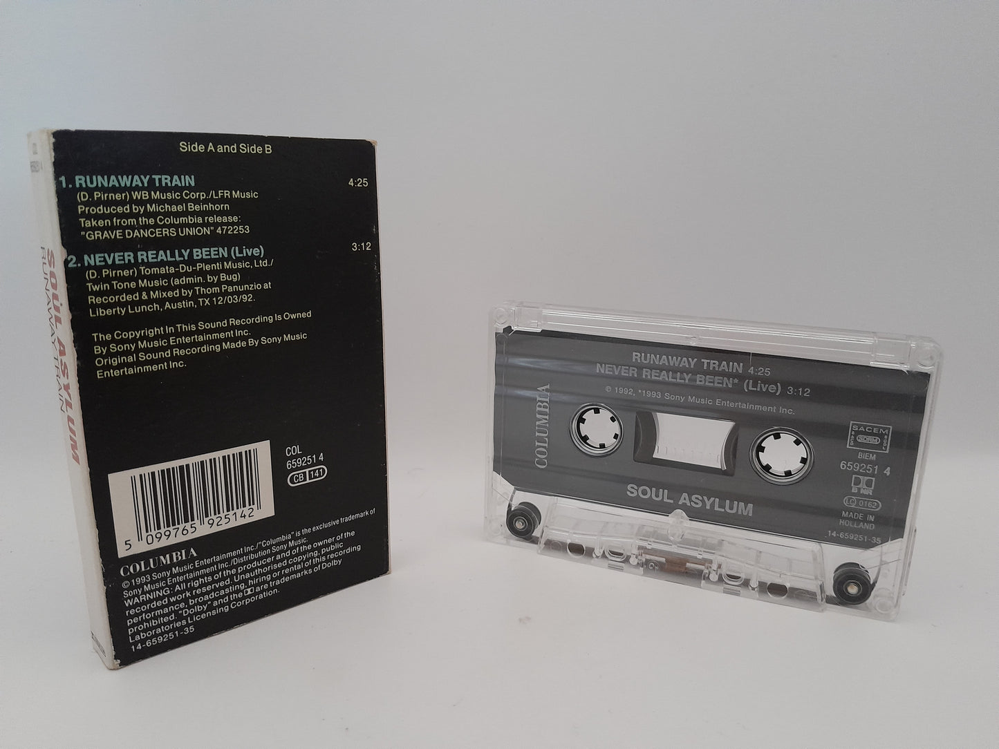 Cassette Audio 2 Titres : Soul Asylum - Runaway Train