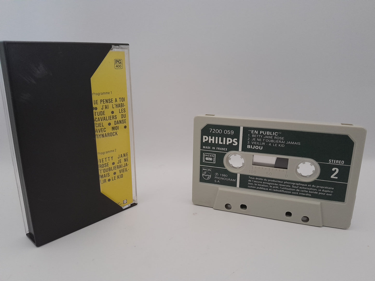 Cassette Audio du Groupe Bijou en Public