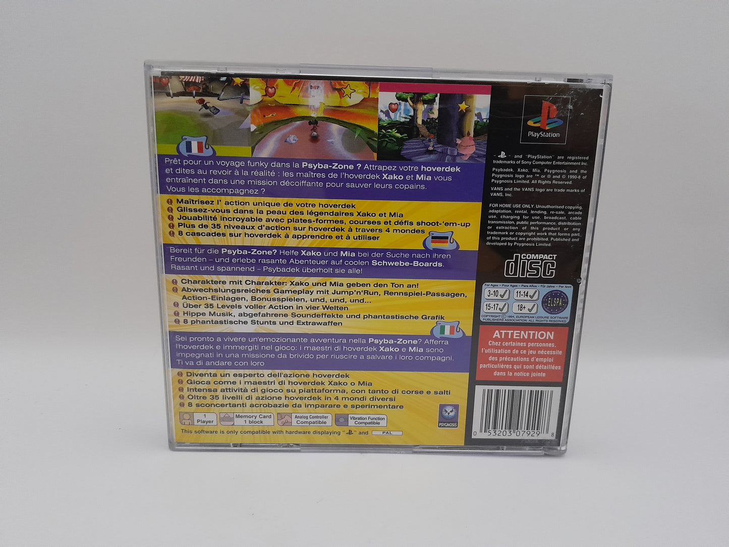Jeu PlayStation 1 - PsyBadeck complet vf