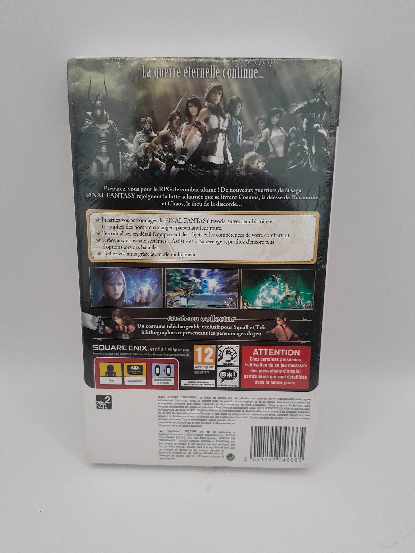 Jeu PSP - Final Fantasy Dissidia 012 neuf/blister vf