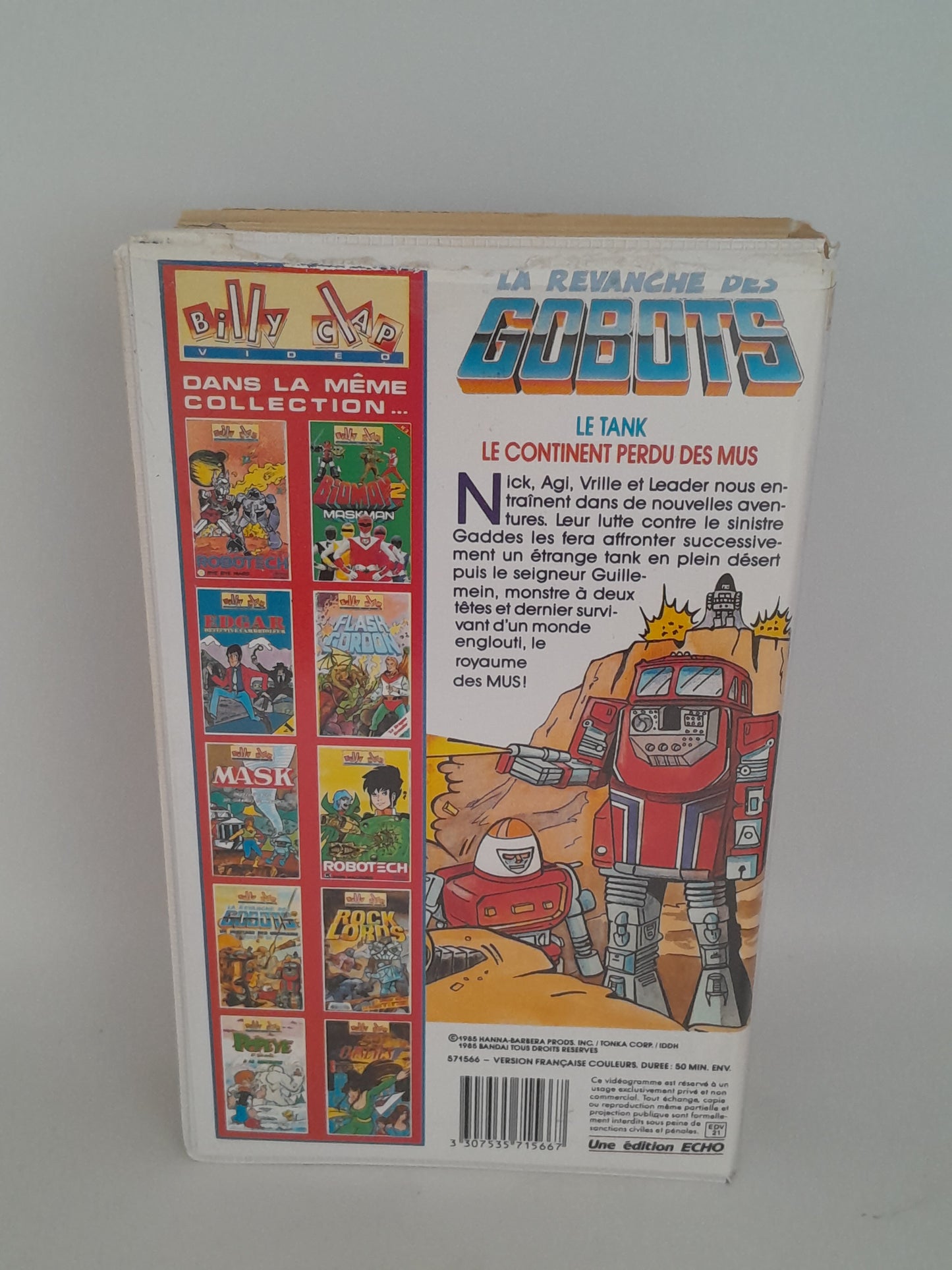 VHS : La Revanche des Gobots Billy Clap Vidéo