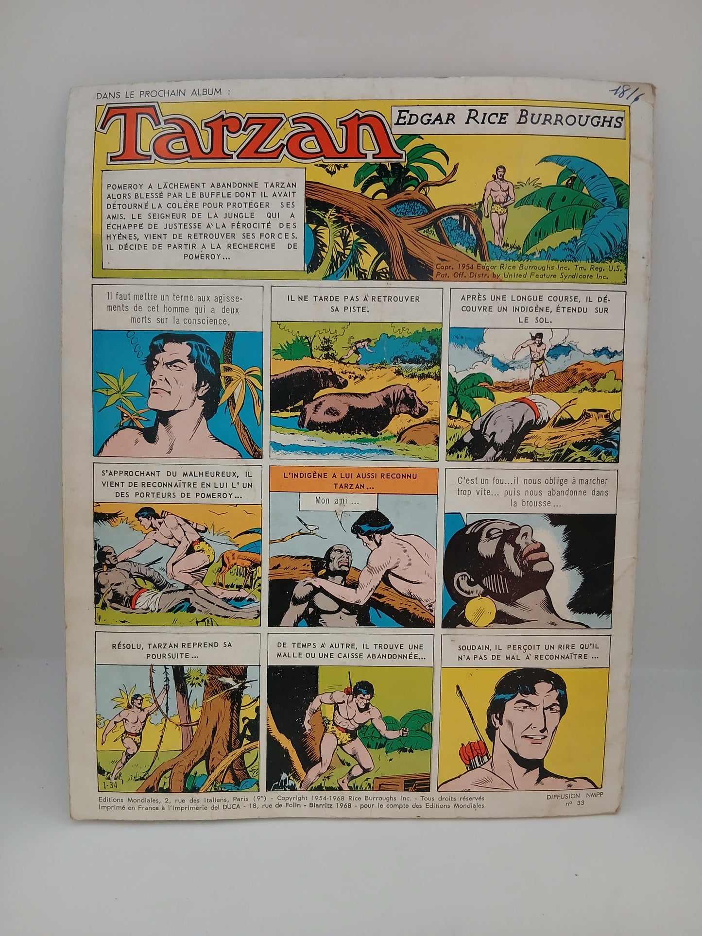 Revue Tarzan éditions mondiales