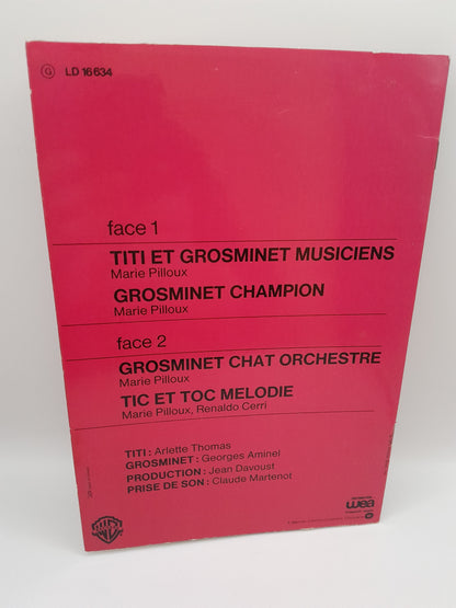 Disque 45 tours - Les plus grands succés de Titi et Grosminet Musiciens