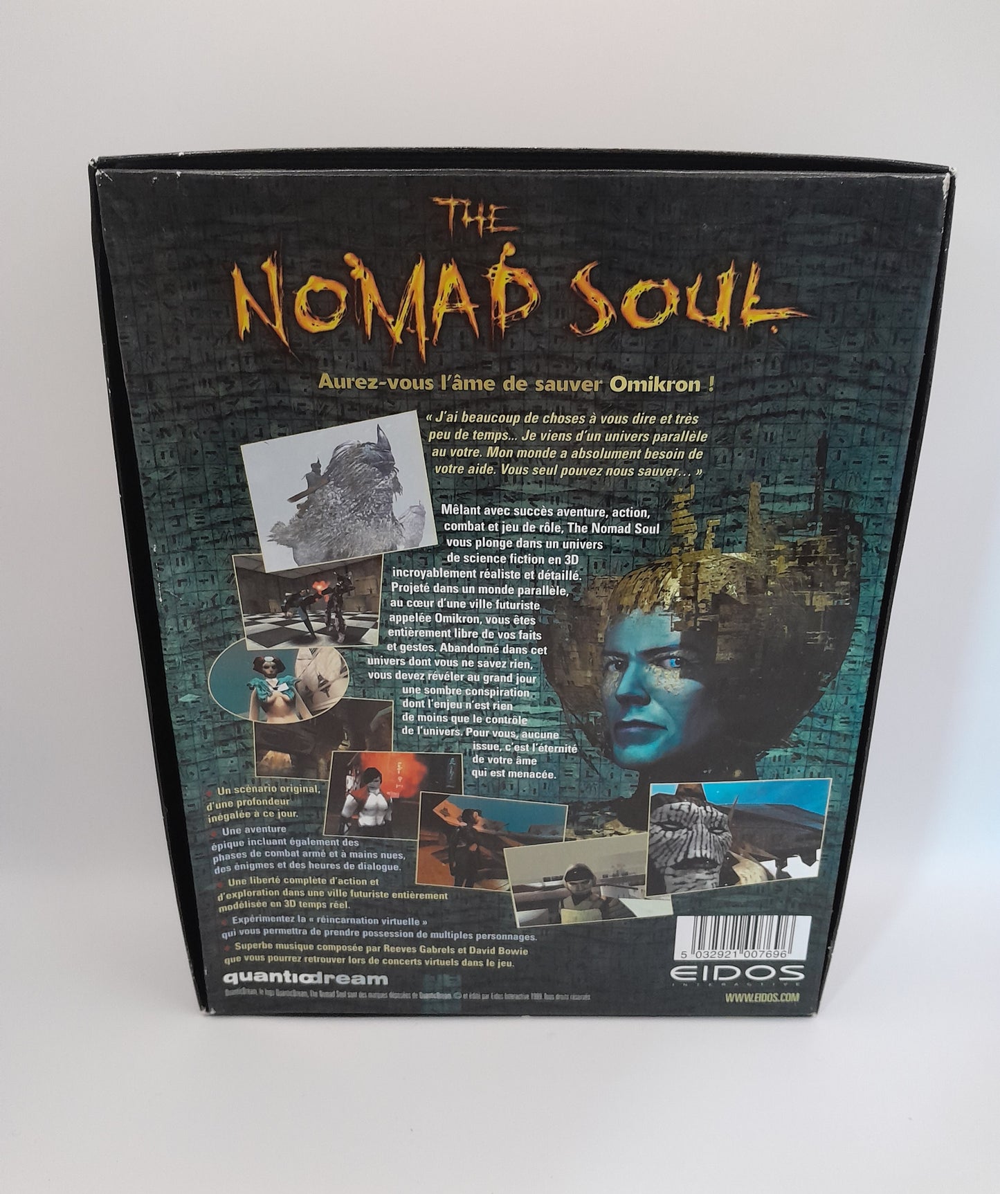 Jeu PC cd rom "Nomad Soul"  l - Version Française big box