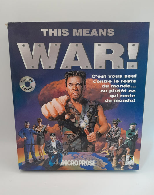 Jeu PC Big Box Cd rom "This Means War "- Édition Microprose