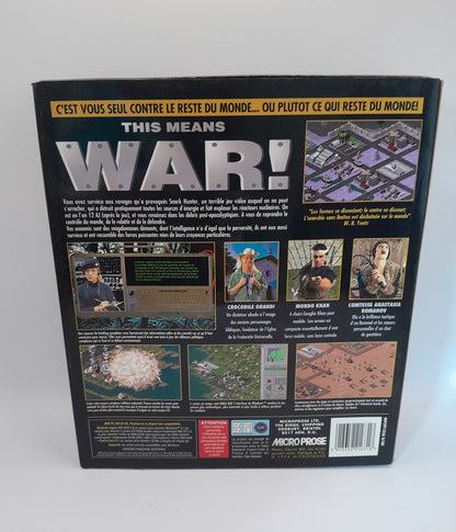 Jeu PC Big Box Cd rom "This Means War "- Édition Microprose