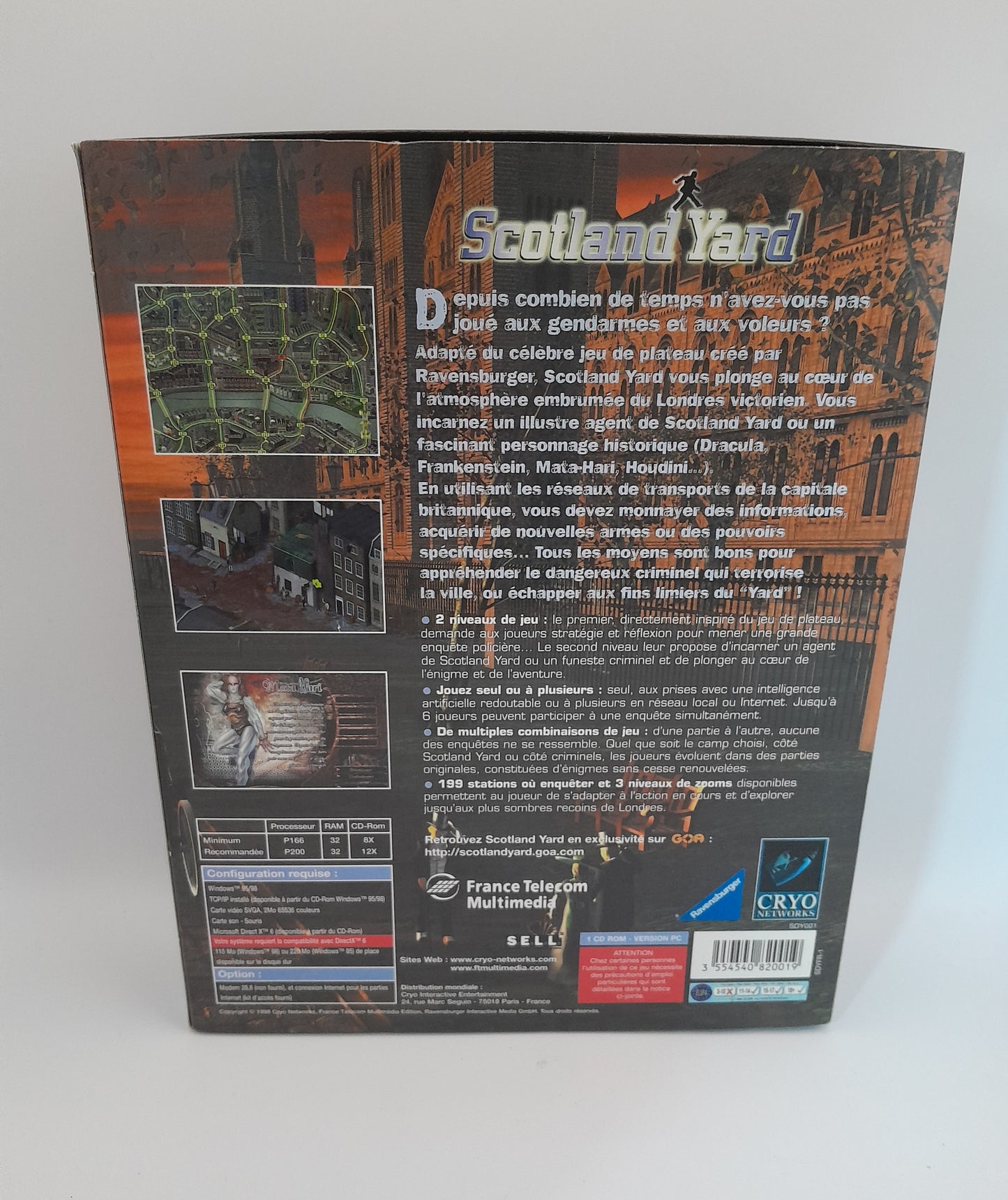 Jeu PC "Scotland Yard : À la recherche de Mister X"