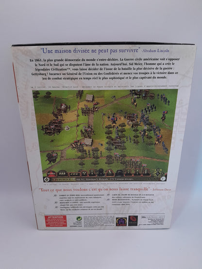 Jeux PC Big Box CD-ROM  Sid Meier's Gettyburg !
