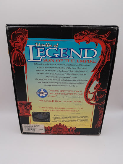Jeu Pc bid box disquette "World of Legend: Son of the Empire".