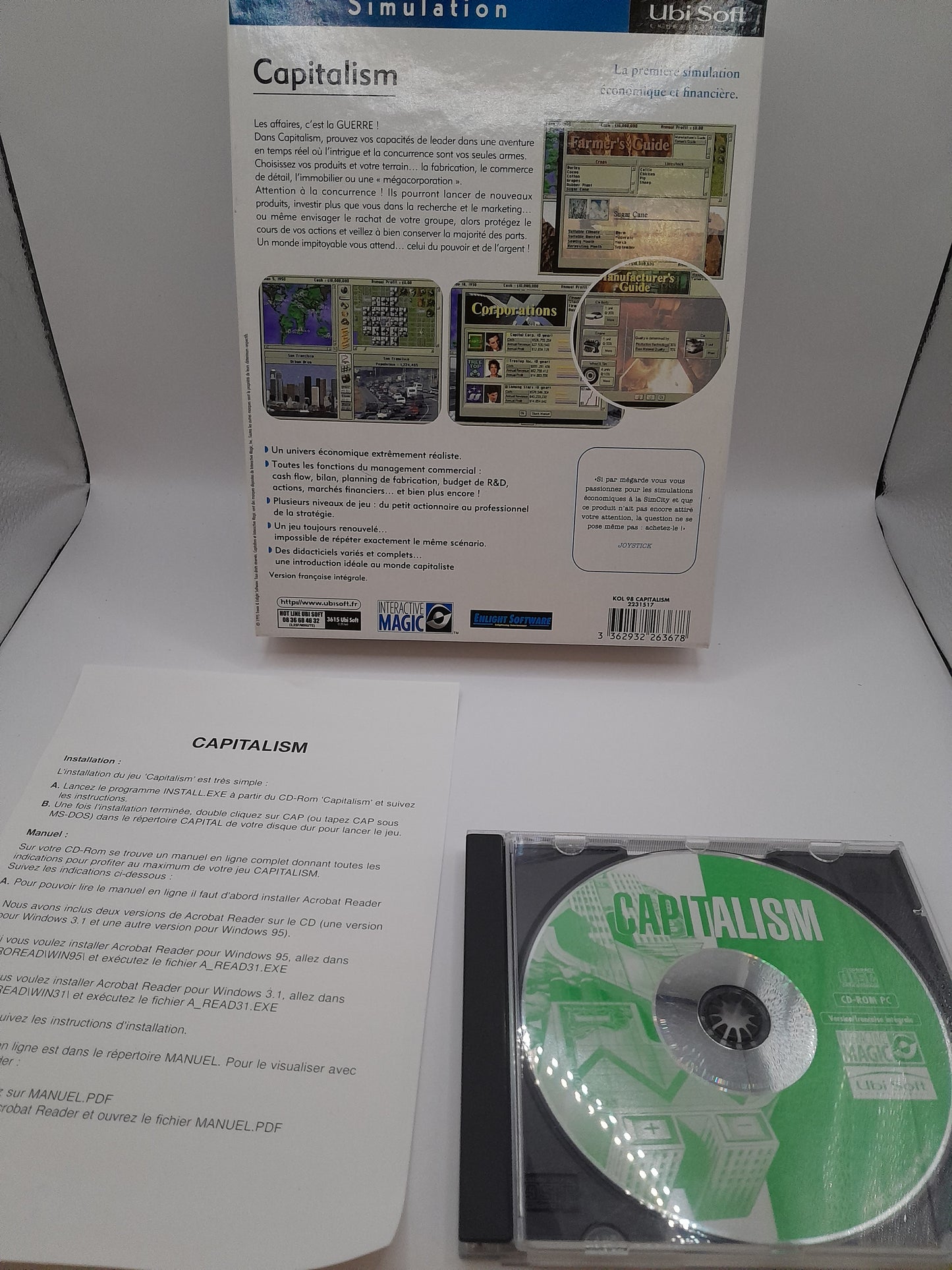 Jeu PC "Capitalism" - Édition Classique 1995