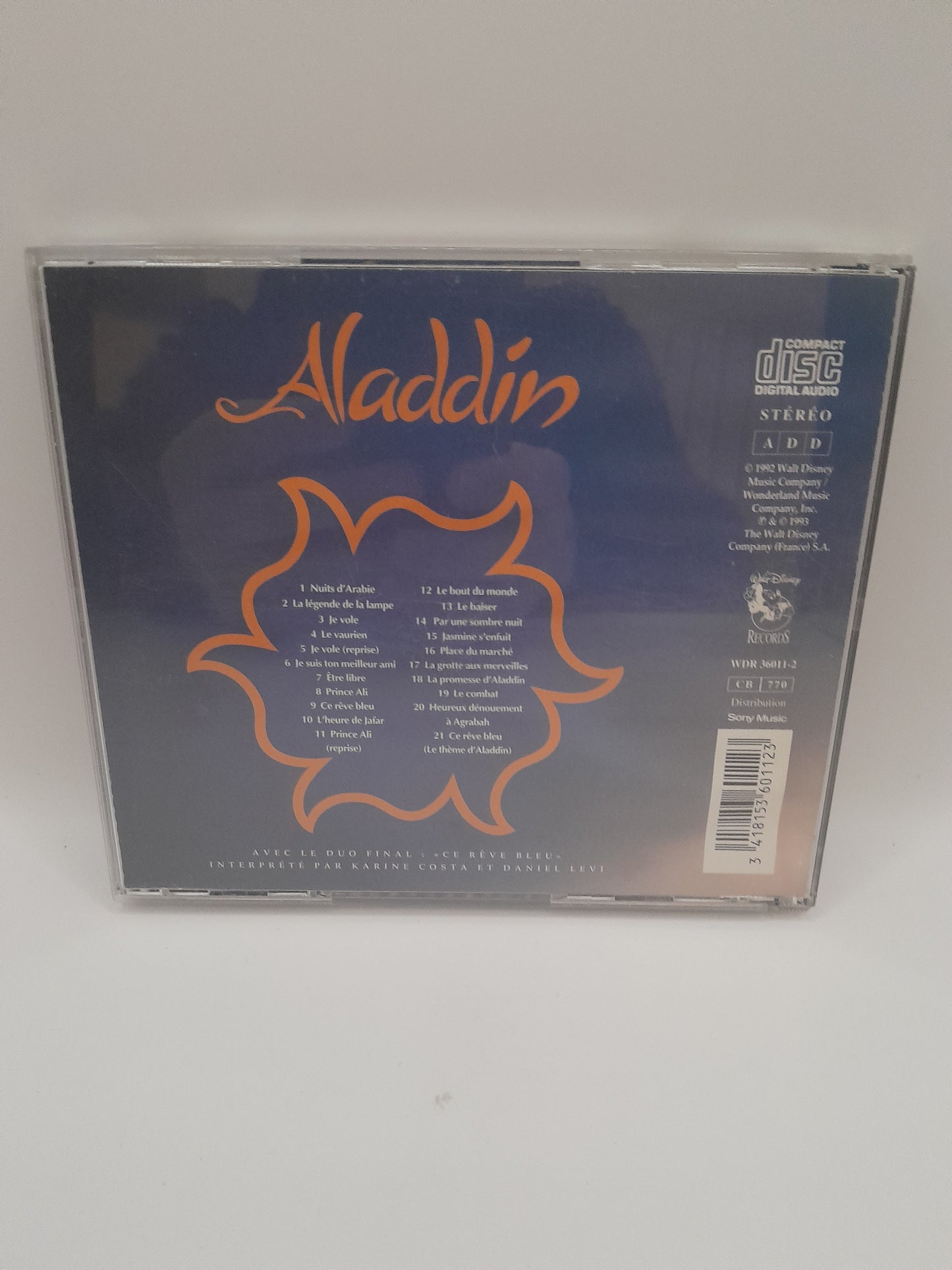 CD Bande Originale d'Aladin (1993)
