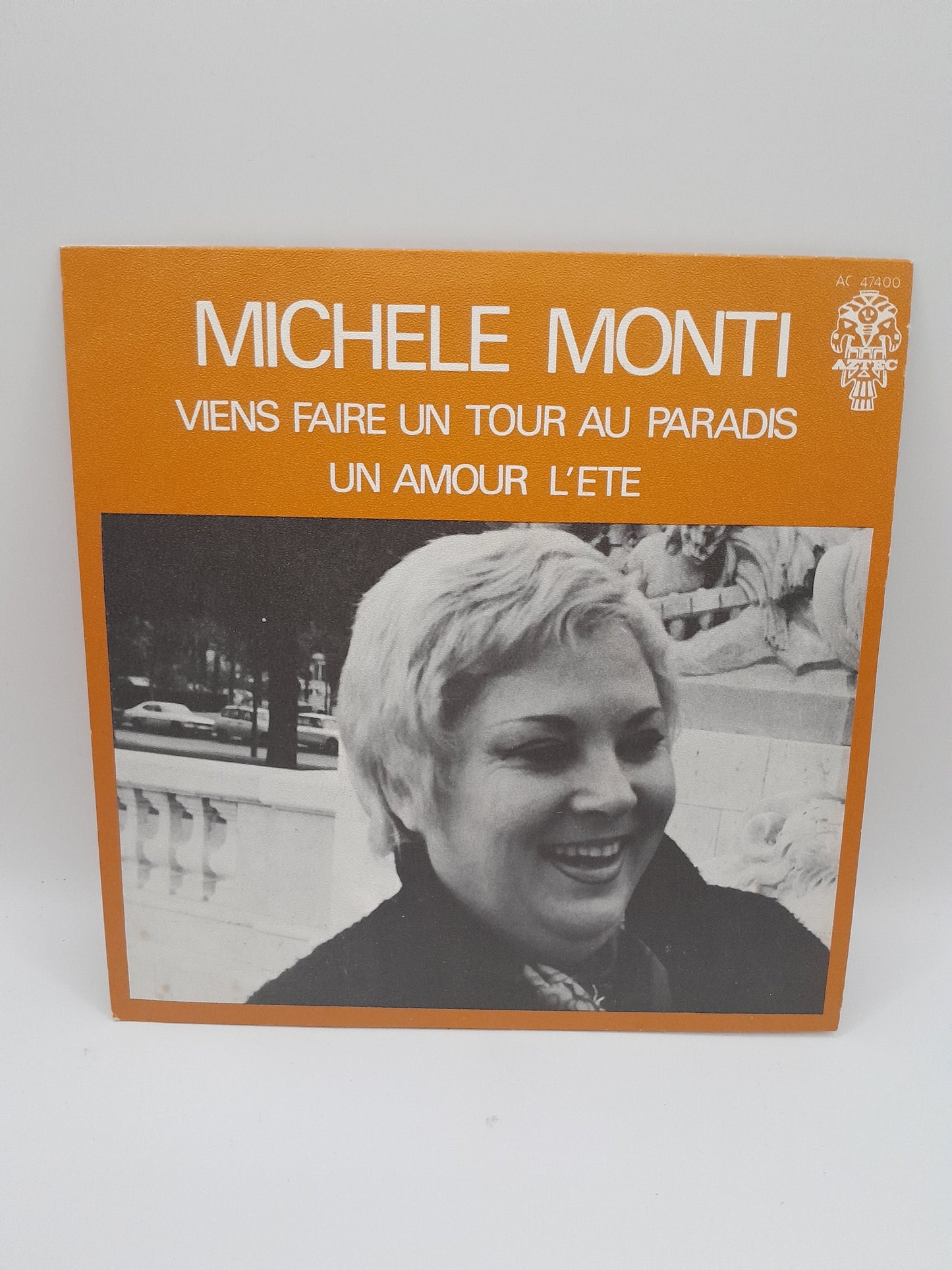 Vinyle 45-tours  Michel Monti - "Viens faire un tour au Paradis / Un amour l'été"
