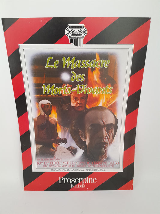 Affiche / Vidéo Club  Film : Le Massacre des Morts-Vivants 29 x 20.5 cm