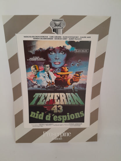Affiche / Vidéo Club  Film : Téhéran 43, Nid d'Espions 29 x 20.5 cm