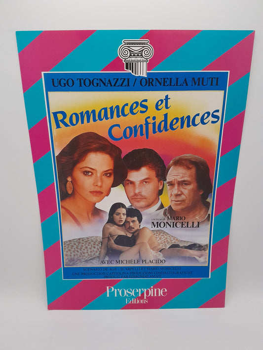 Affiche Vidéo Club du Film : "Romances et Confidences" 29 x 20.5 cm
