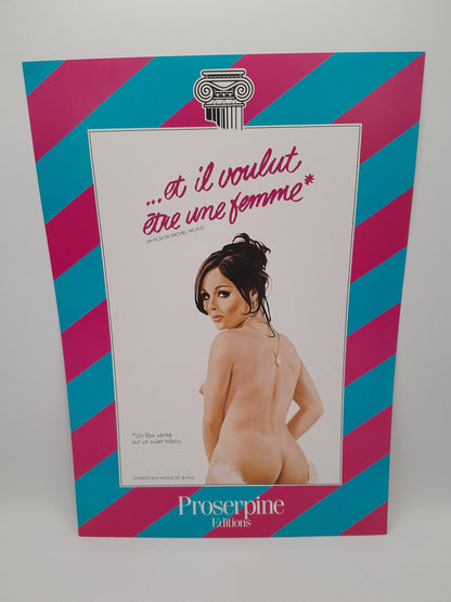 Affiche / Vidéo Club film "Et il voulut être une femme" 29 x 20.5