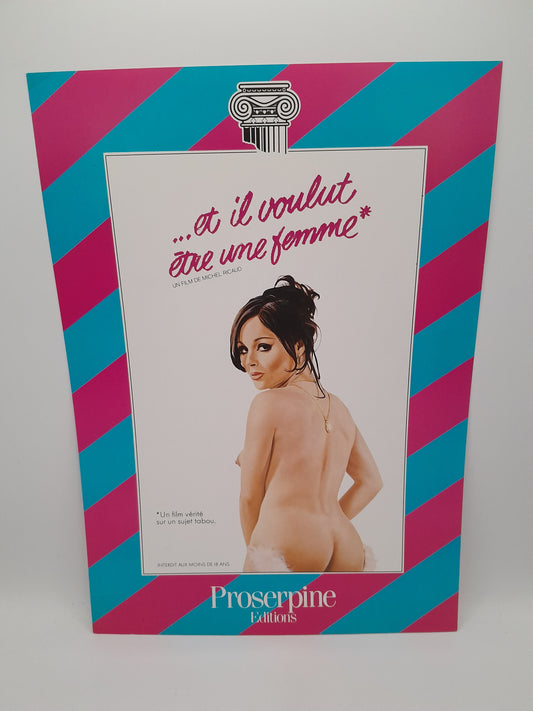 Affiche / Vidéo Club film "Et il voulut être une femme" 29 x 20.5