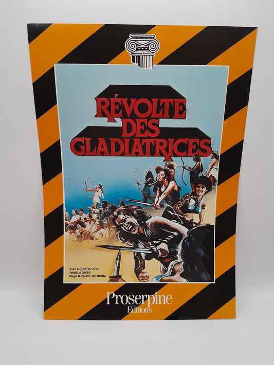 Affiche Vidéo Club du film :Révolte des Gladiatrices 29 x 20.5 cm