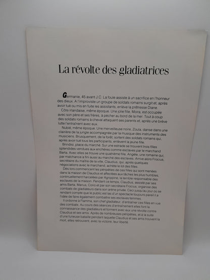Affiche Vidéo Club du film :Révolte des Gladiatrices 29 x 20.5 cm