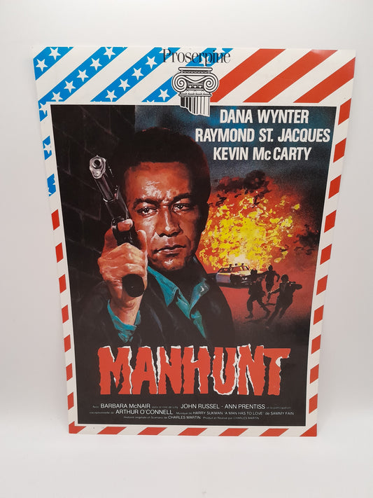 Affiche Vidéo Club du film "Manhunt" 29 x 20.5 cm