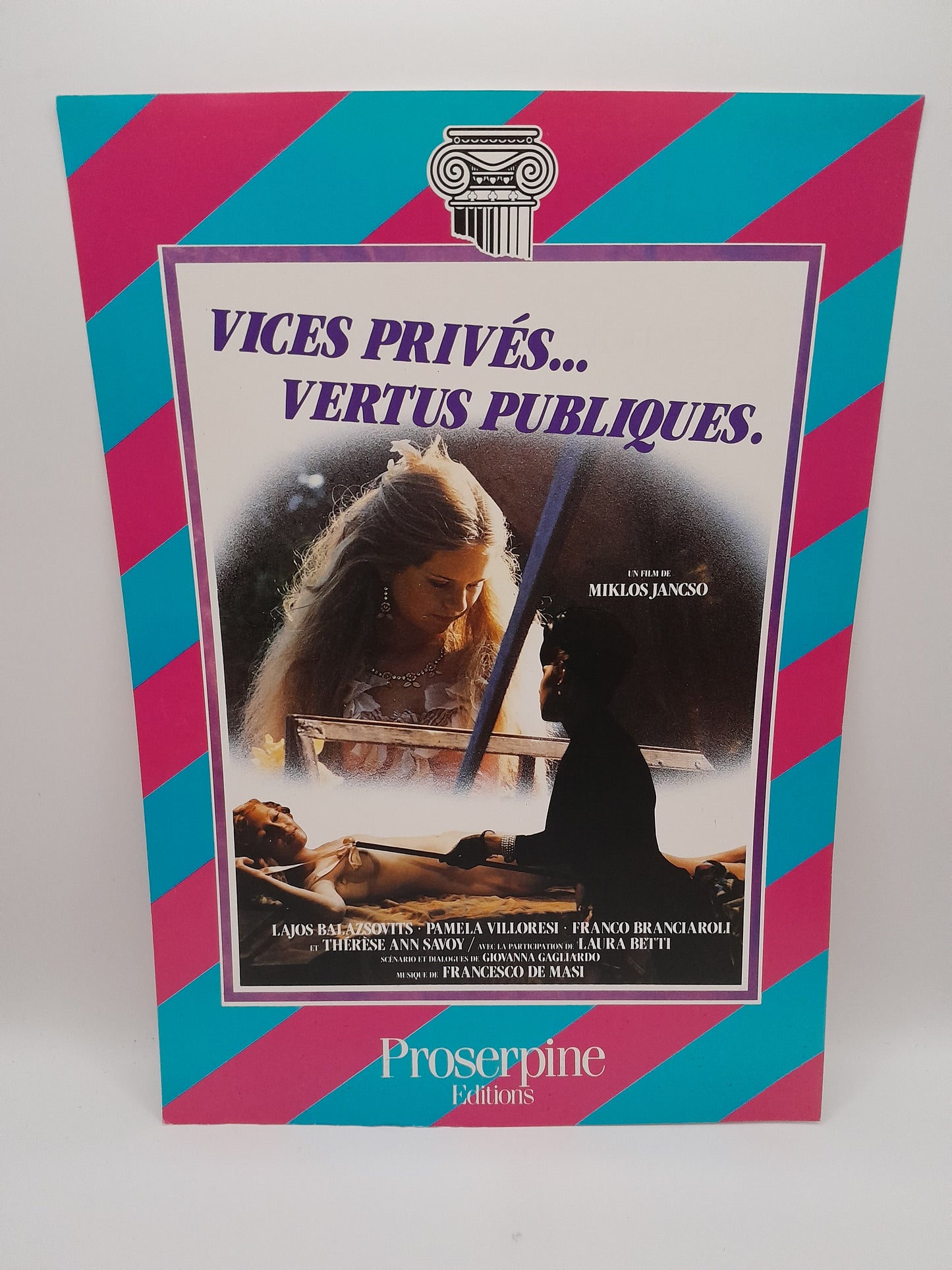 : Affiche Vidéo Club du Film "Vice Privé, Vertu Publique" 29 x 20.5 cm