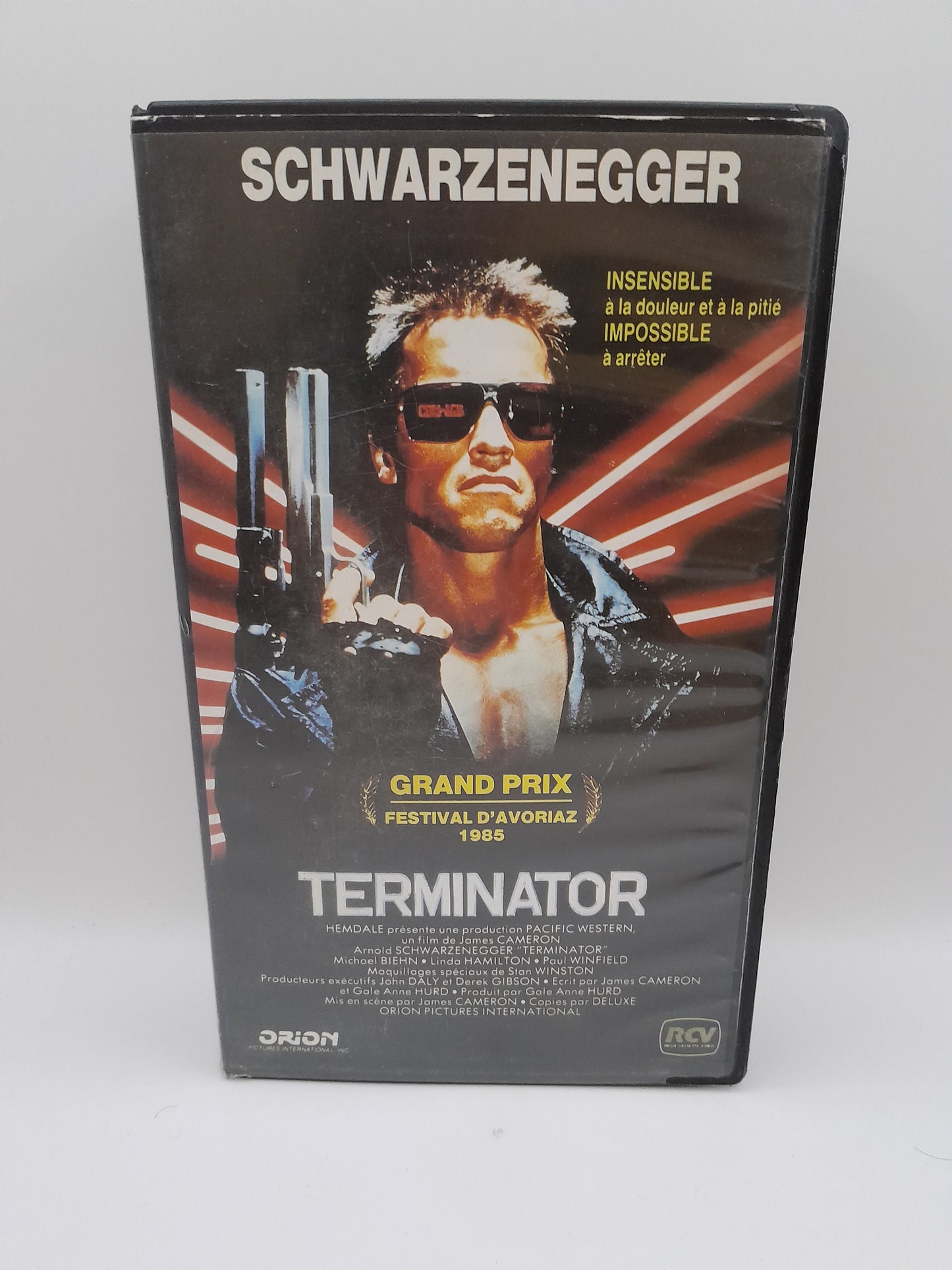 VHS Terminator avec Schwarzenegger - Édition 1985