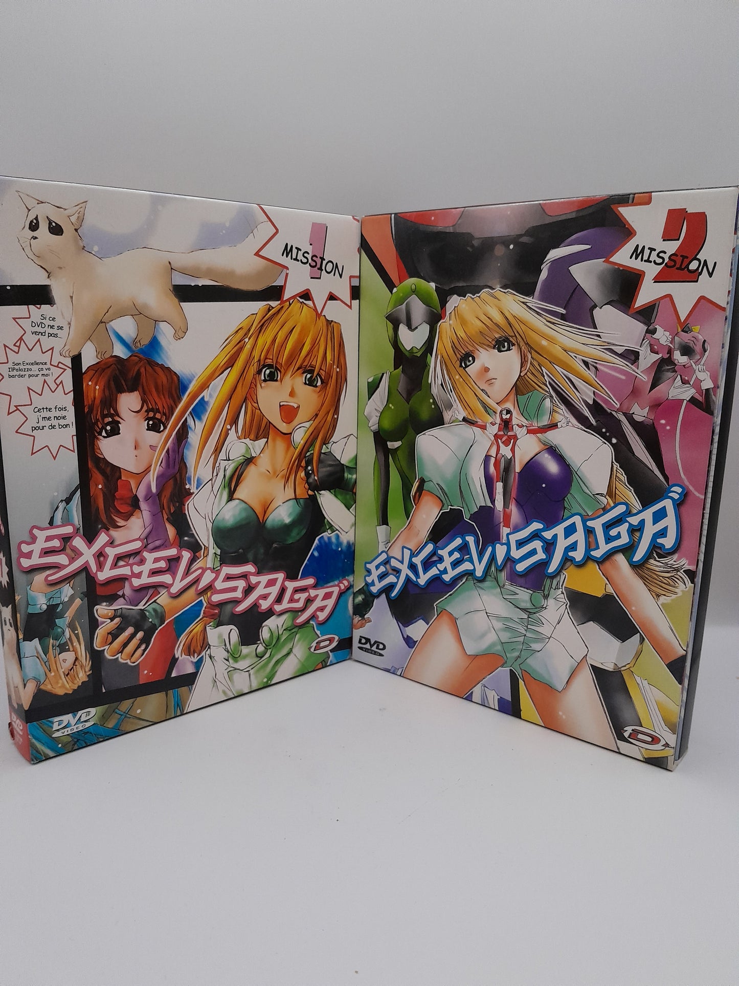 2 Coffrets DVDManga "Excel Saga" Mission 1 et 2