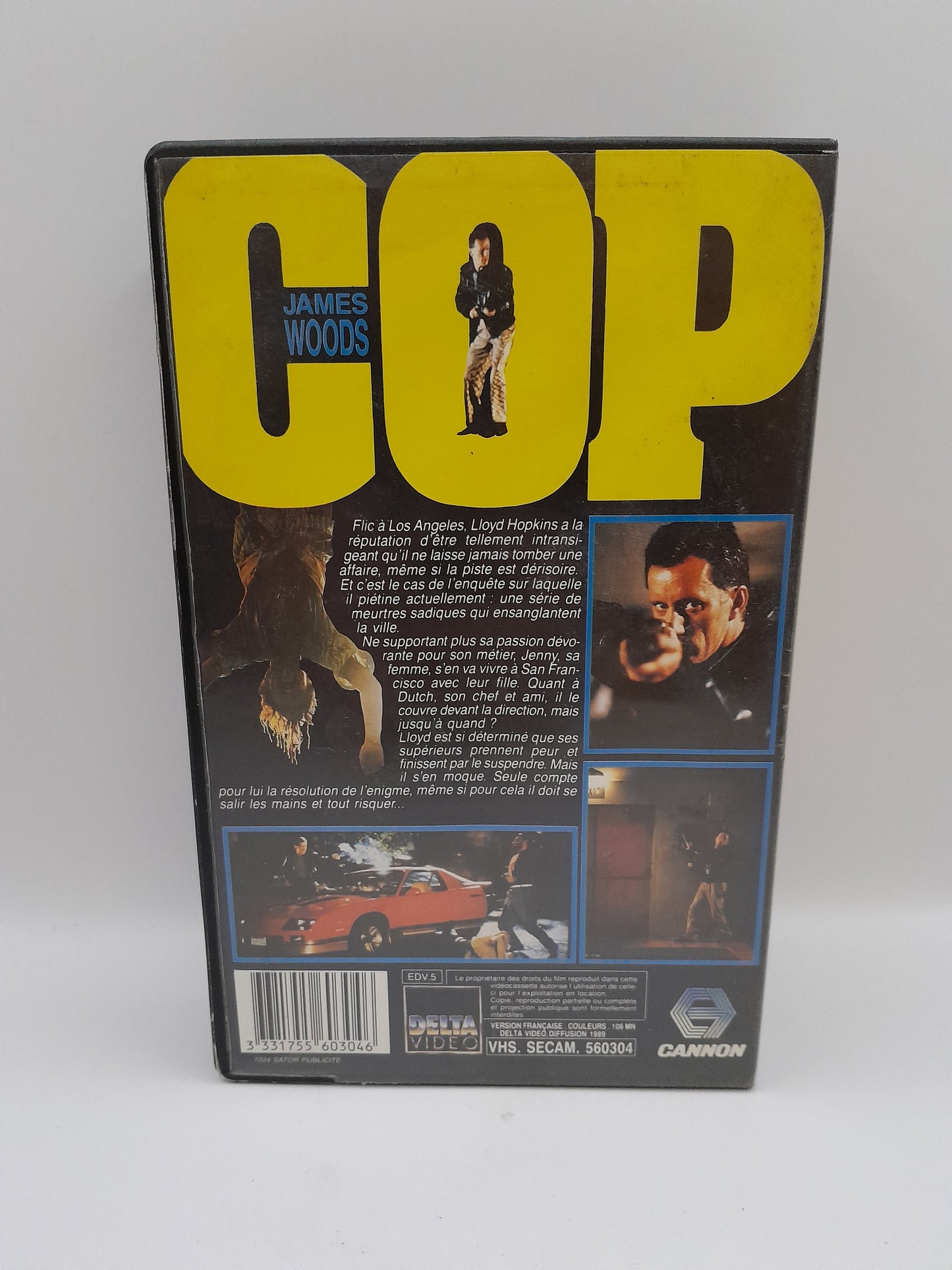VHS du film "Cop" avec James Woods