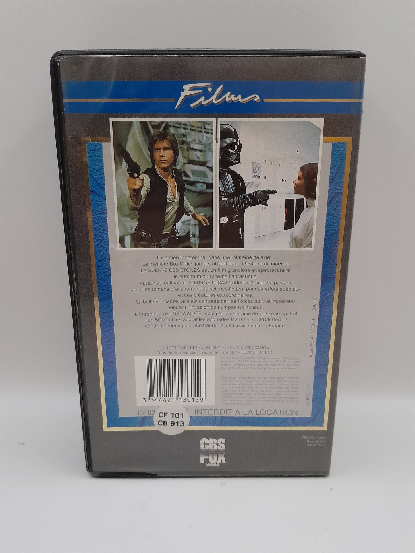 VHS : Star Wars -La Guerre des Etoiles - Édition Française Rare