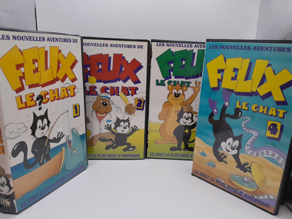 Lot de 4 VHS "Félix le Chat : Les Nouvelles Aventures"