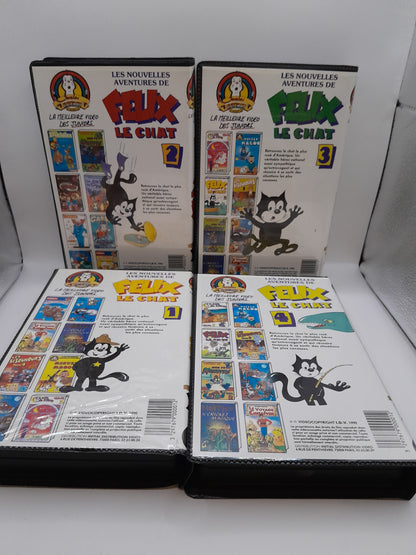 Lot de 4 VHS "Félix le Chat : Les Nouvelles Aventures"