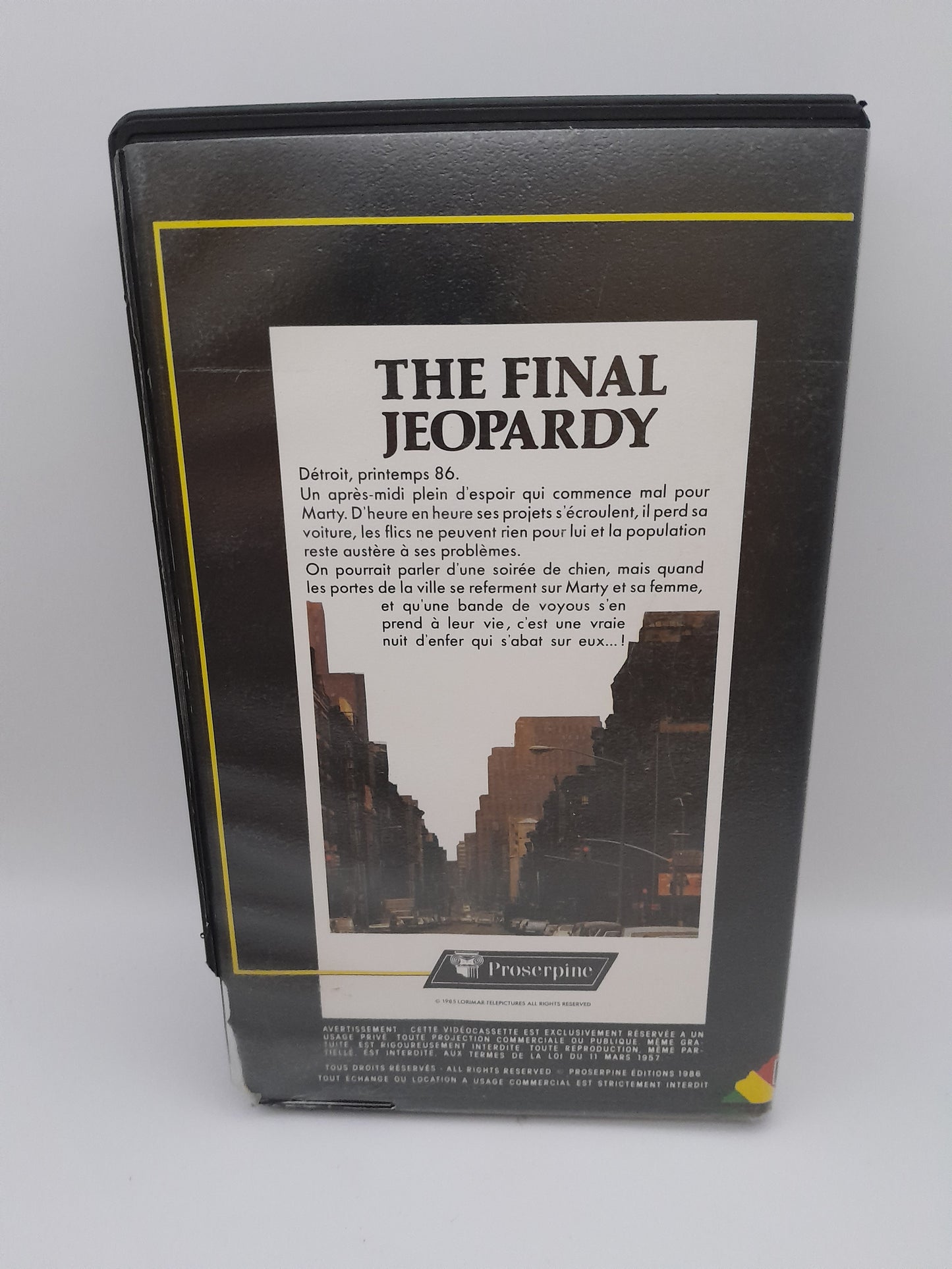 VHS : "The Final Jéopardy" - Film à Suspense