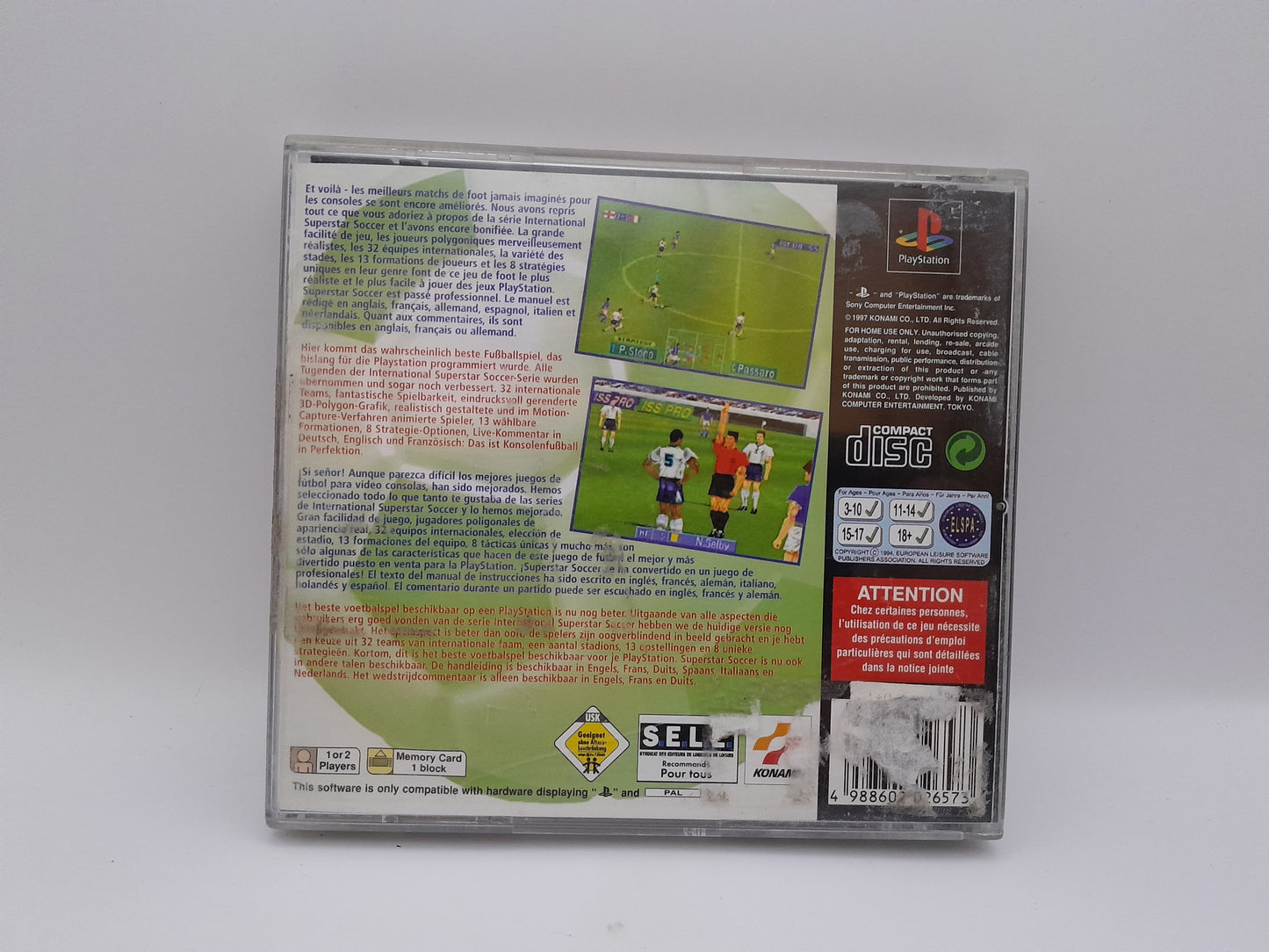 Jeu International Superstar Soccer Pro - PlayStation 1
