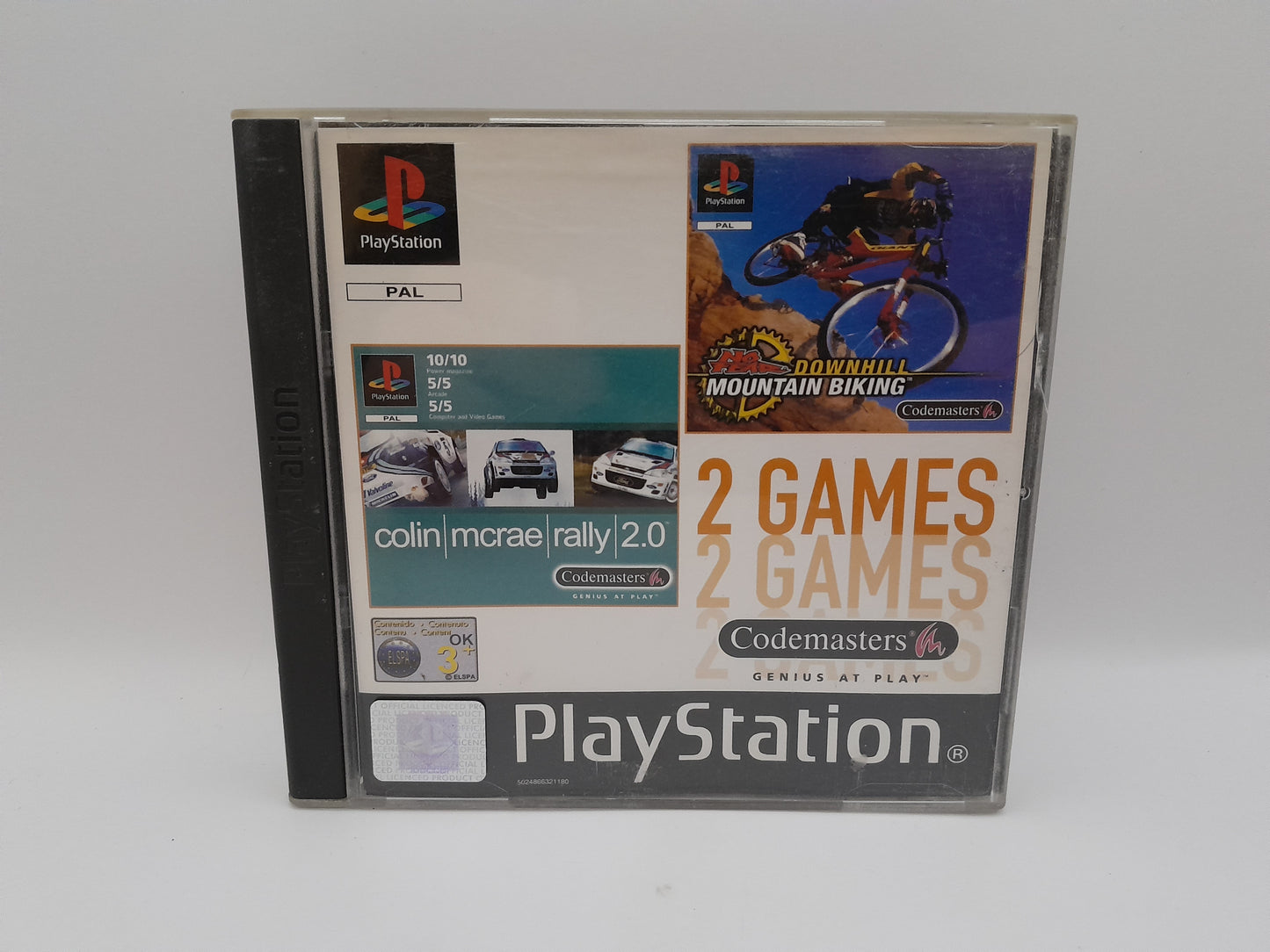 Jeu PS1 2 Games Colin McRae Rally 2.0, Downhill Mountain Biking