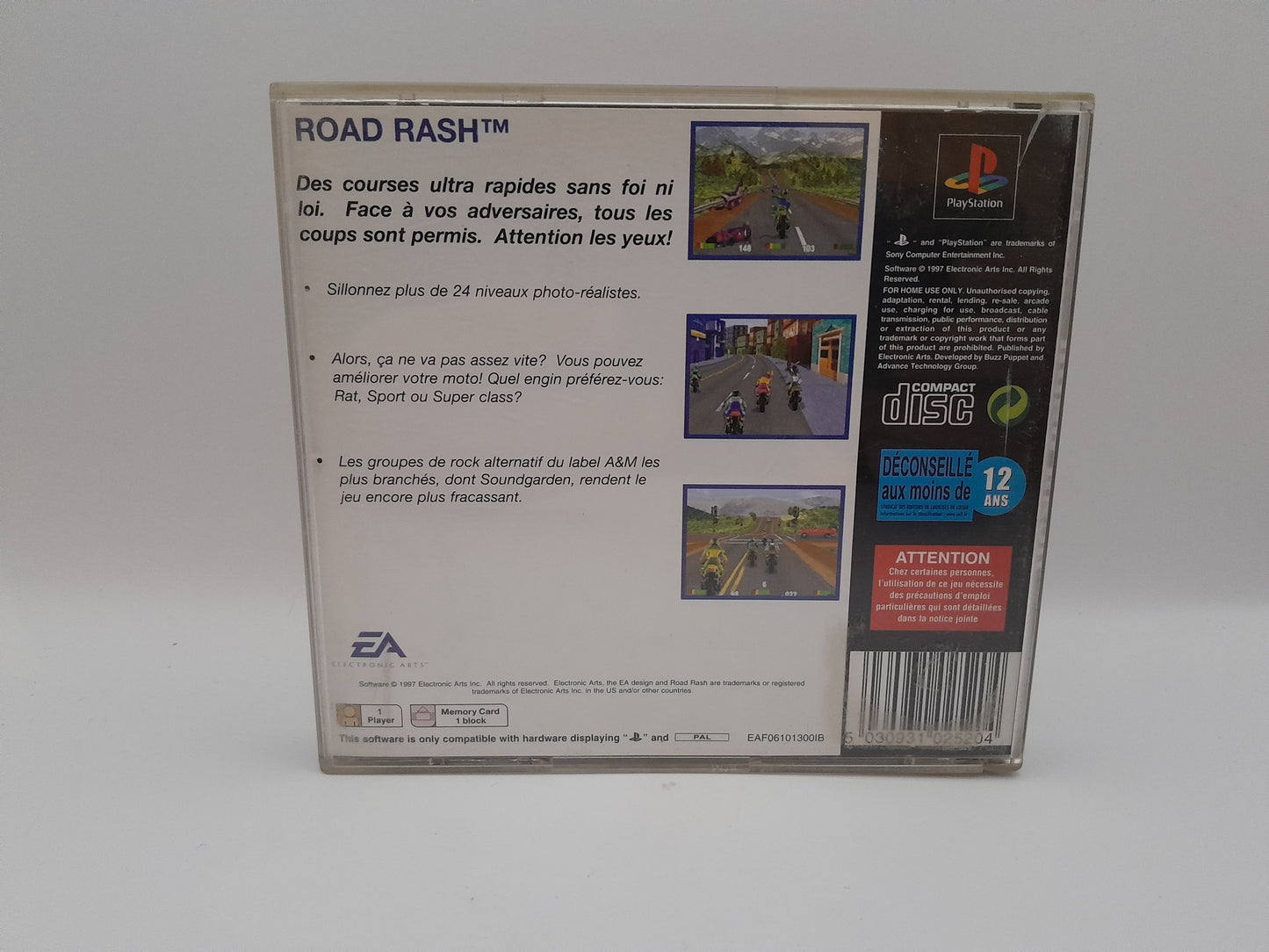 Jeu PlayStation 1 : Road Rash complet vf