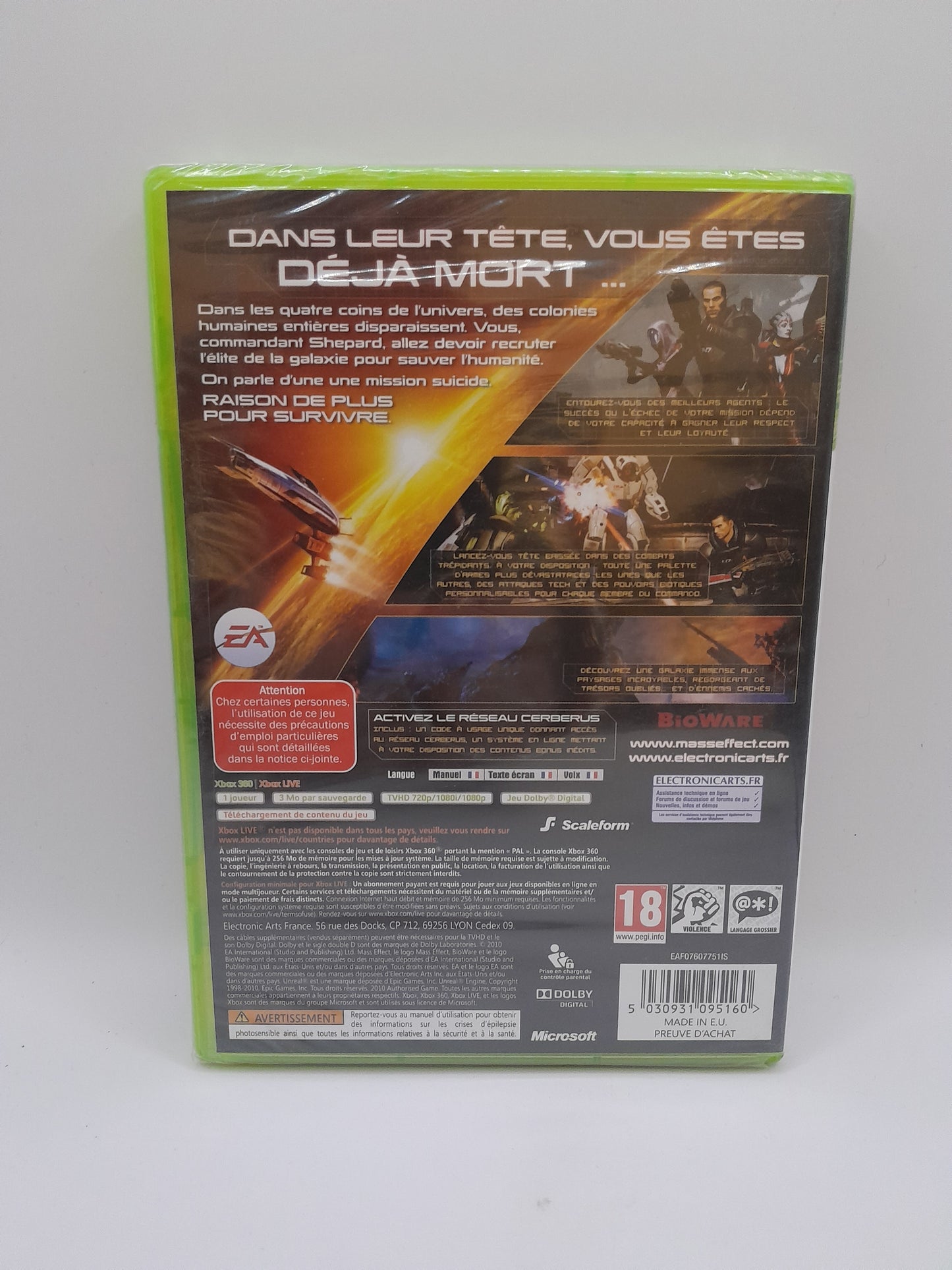Jeu Xbox 360 : Mass Effect 2 Neuf/Blister