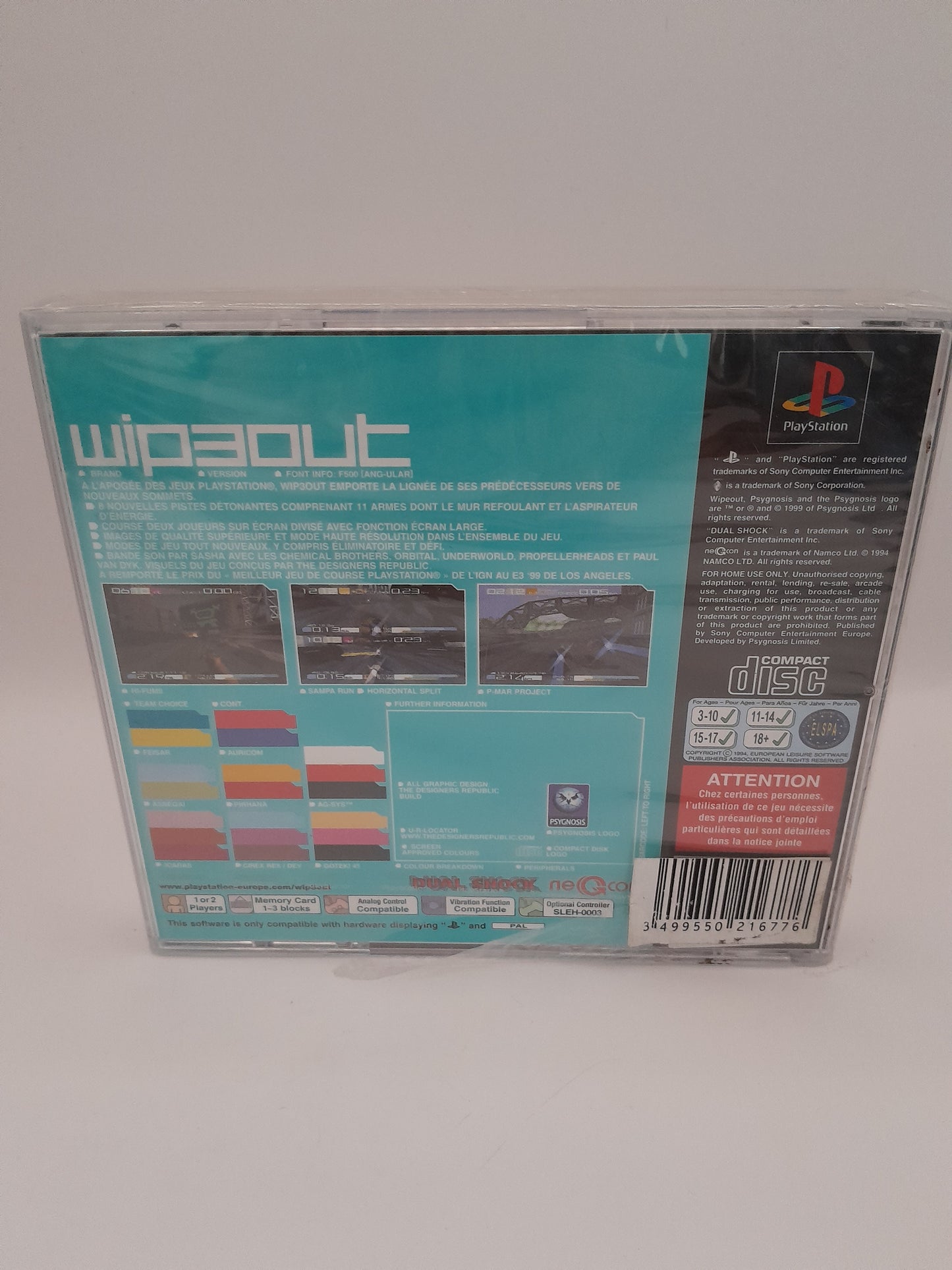 Jeu PlayStation 1 : Wipeout neuf/blister