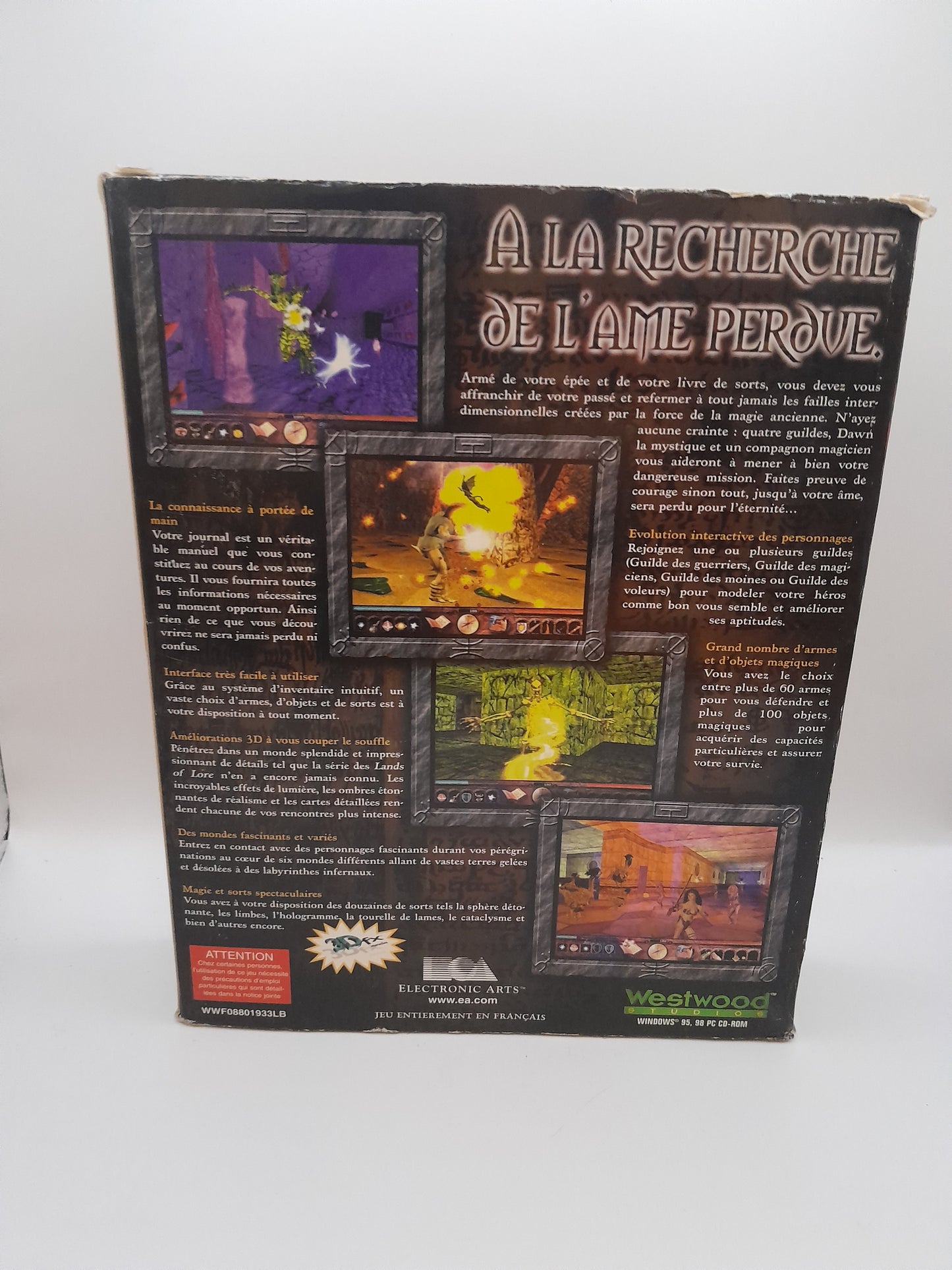 Jeu PC Big Box "Lands of Lore 3"complet vf