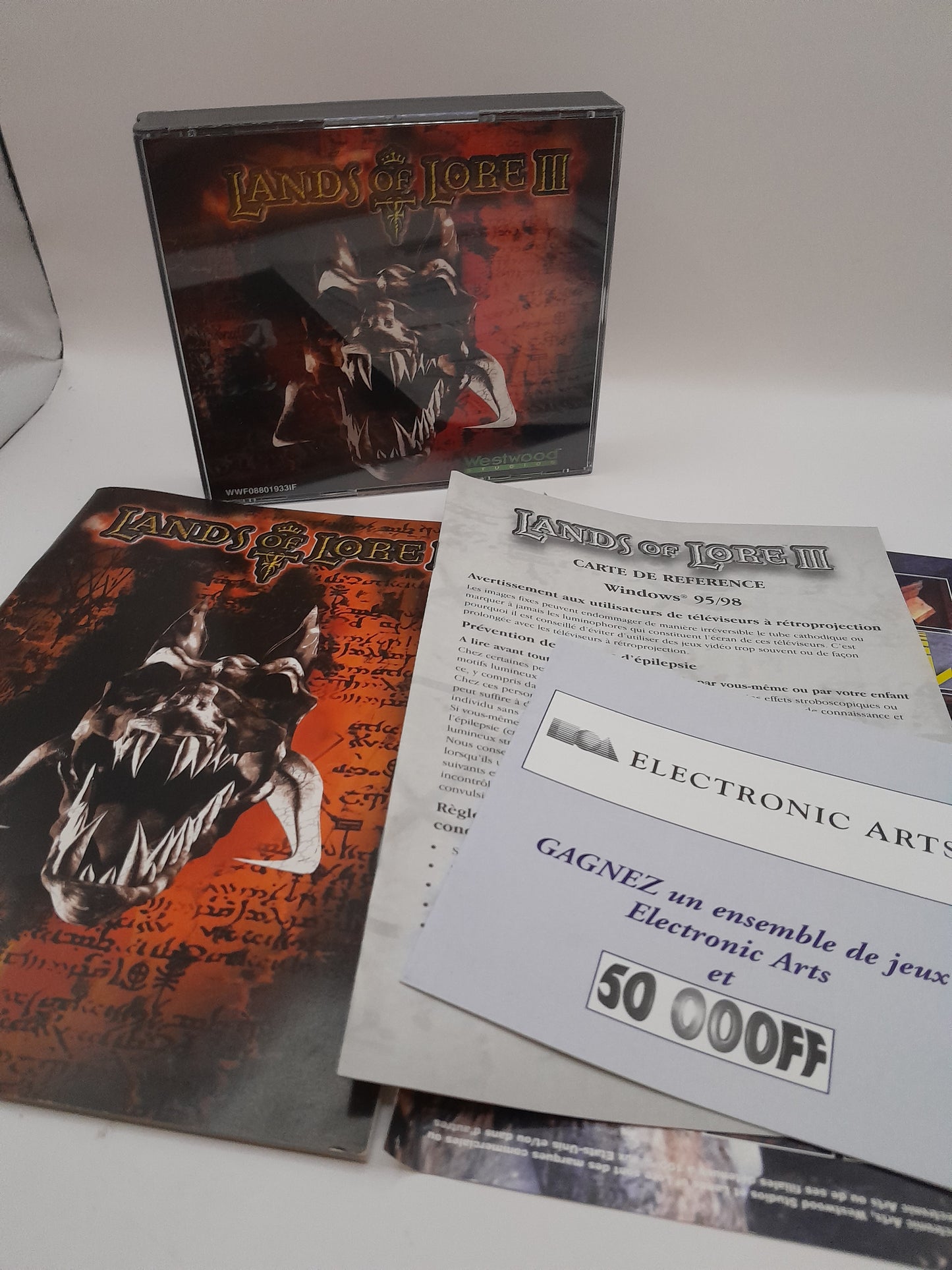 Jeu PC Big Box "Lands of Lore 3"complet vf
